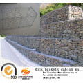 China-Fabrikeisenbahn schützende gabion Maschenzäune-Straßenisolierungsstein-gabion Körbewandfelsen-Korbmaschendraht gabion